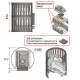 Печь банная Везувий Легенда Ковка 16 (270) б/в купить в Магия Огня