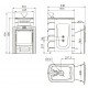 Печь банная Гейзер 2014 Inox ДН, ЗК, ТО антрацит  купить в Магия Огня