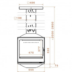 КАМИН LCI 5 SKY G4 (LISEO CASTIRON)