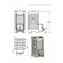 Печь для бани ASTON 20